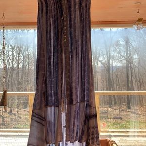 Tie dye maxi skirt
